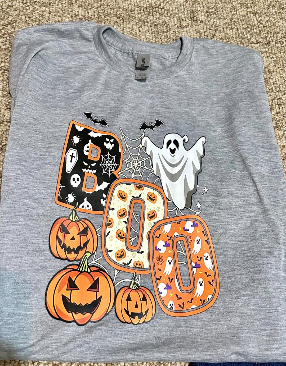 BOO Ghost Halloween T-Shirt