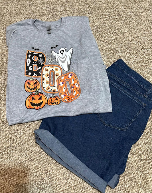 BOO Ghost Halloween T-Shirt