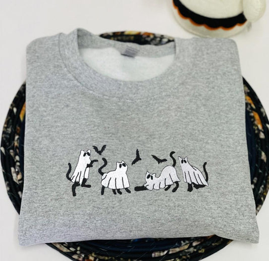 Cat Ghost Sweatshirt