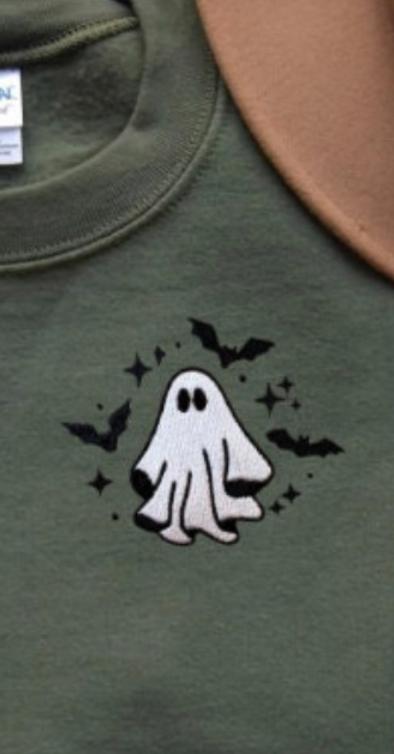 Ghost Bats Military Green Sweatshirt