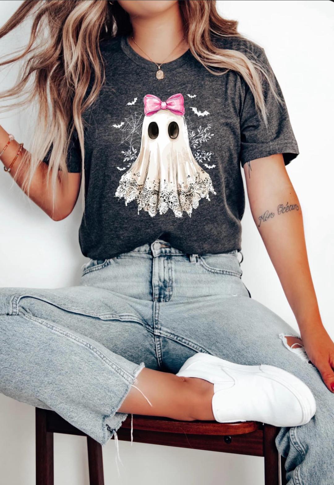 Ghost Whimsical Lacey T-Shirt