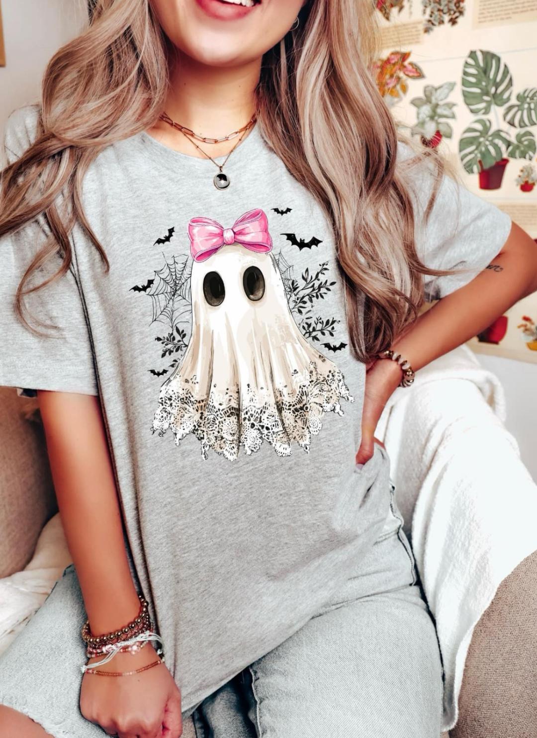 Ghost Whimsical Lacey T-Shirt