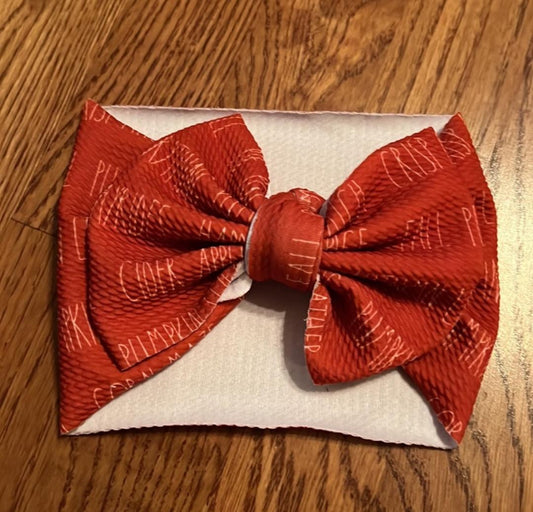 Pumpkin Patch Headwrap with Bow