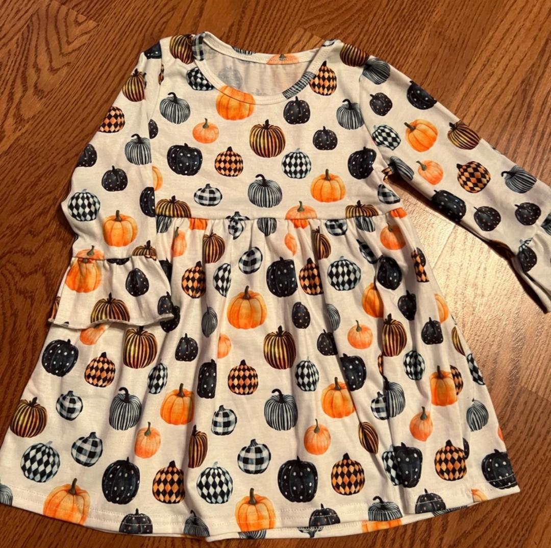 Pumpkin Big Shirt Dress