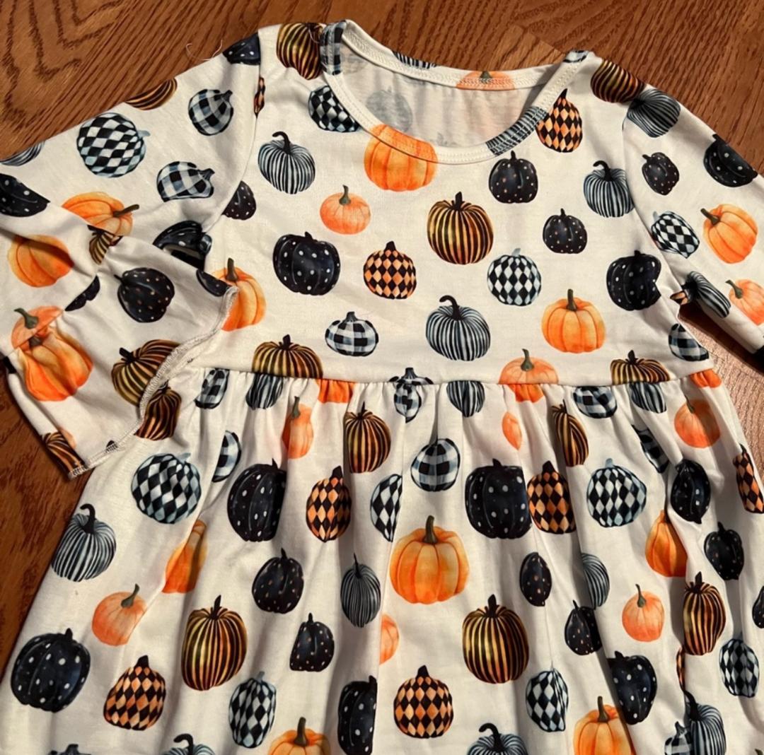 Pumpkin Big Shirt Dress