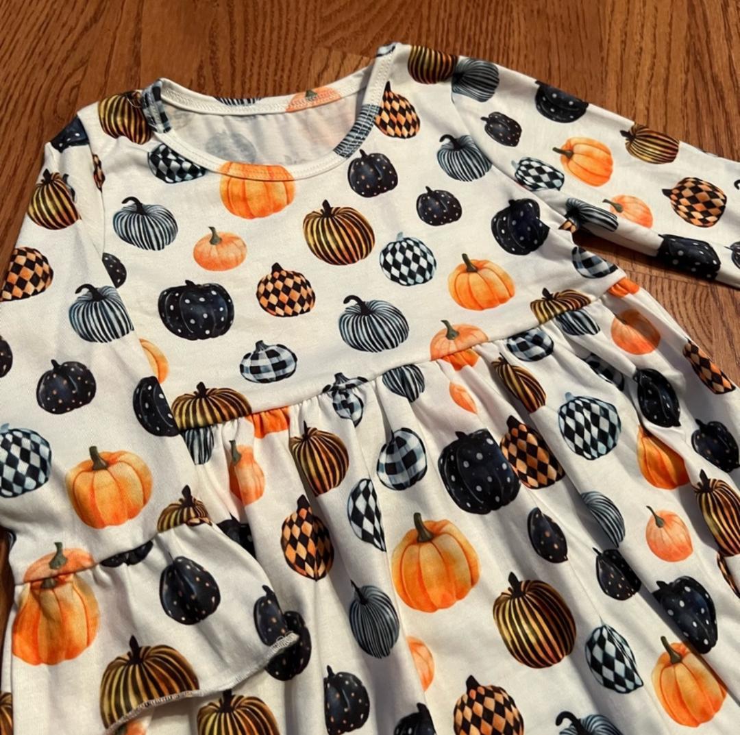 Pumpkin Big Shirt Dress