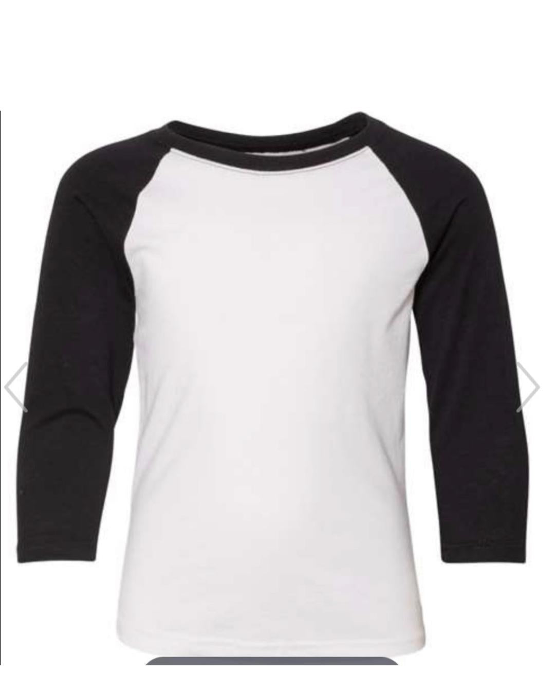 Pumpkin Girl Initial Raglan Shirt