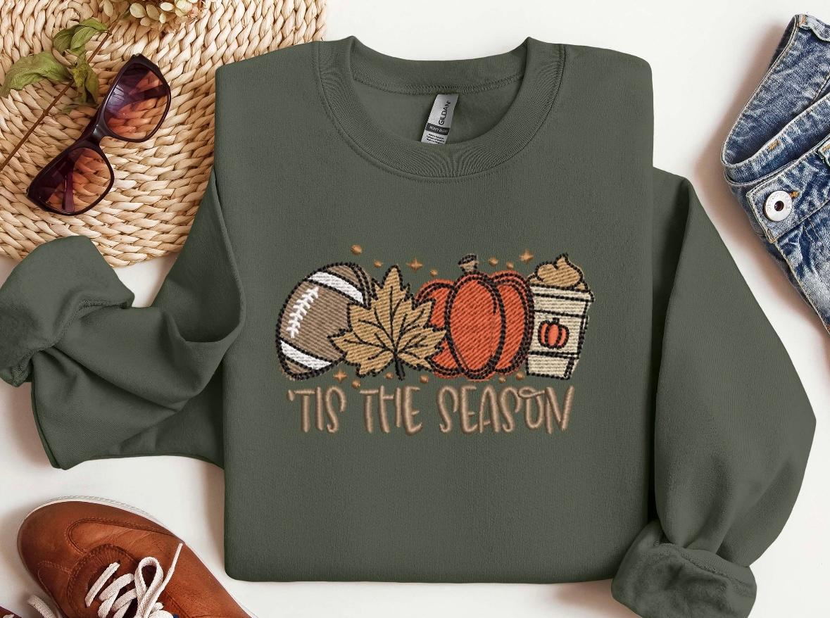 Tis the Season! Football, Fall and Coffee Sweatshirt