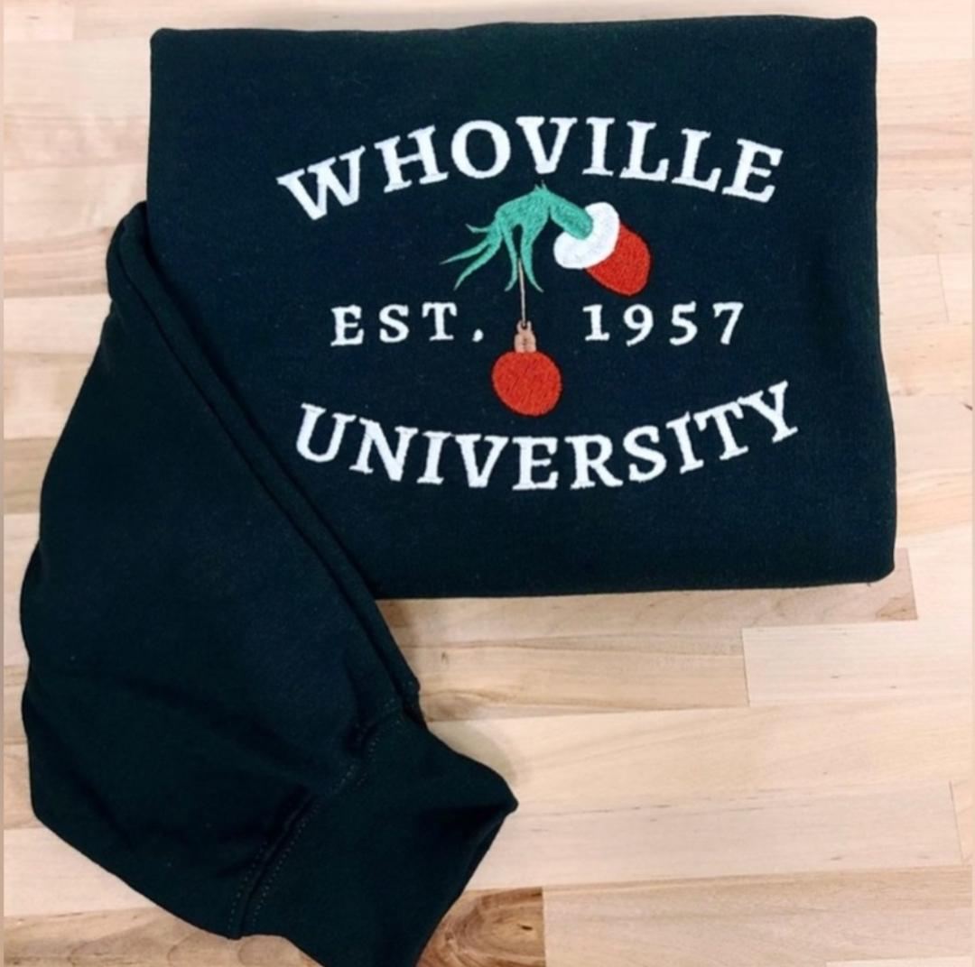 Whoville University Black Sweatshirt